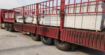 湖北 白麻荔枝面外墙干挂，工厂装车日常