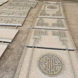 湖北 白麻花岗岩外墙立面雕刻板