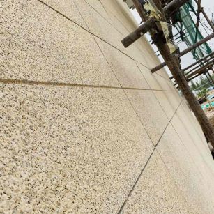 湖北 黄金麻花岗岩荔枝面外墙干挂石材效果示例