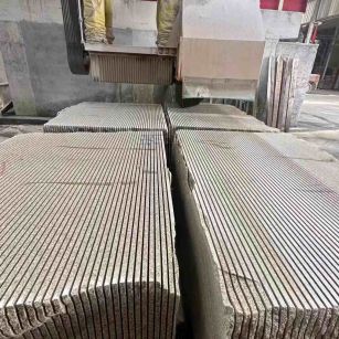 湖北 车间生产日常，黄金麻白麻花岗岩