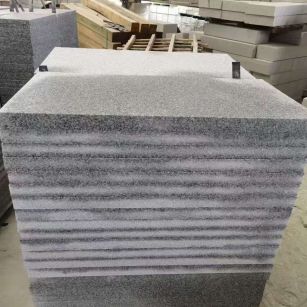 湖北 芝麻白5公分火烧地铺成品，900*400，规格可定制