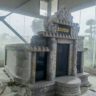 湖北 芝麻白墓碑效果展示图