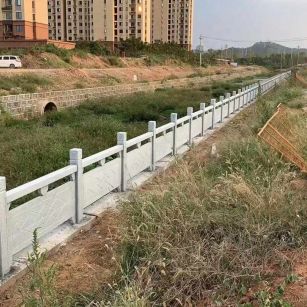 湖北 白麻河道栏杆效果展示图