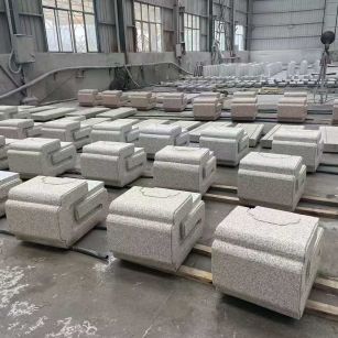 湖北 白麻花岗岩异形加工-石凳，坐凳