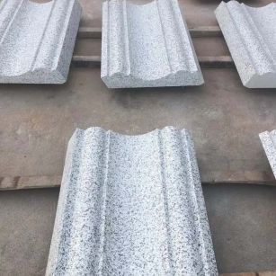 湖北 白麻花岗岩光面别墅线条