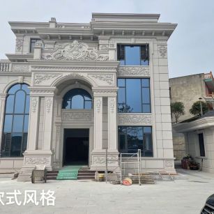 湖北 白麻花岗岩别墅外墙干挂