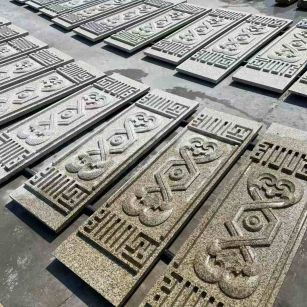 湖北 黄金麻花岗岩外墙雕刻板