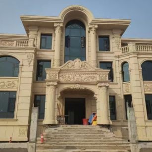 湖北 黄金麻花岗岩别墅外墙干挂