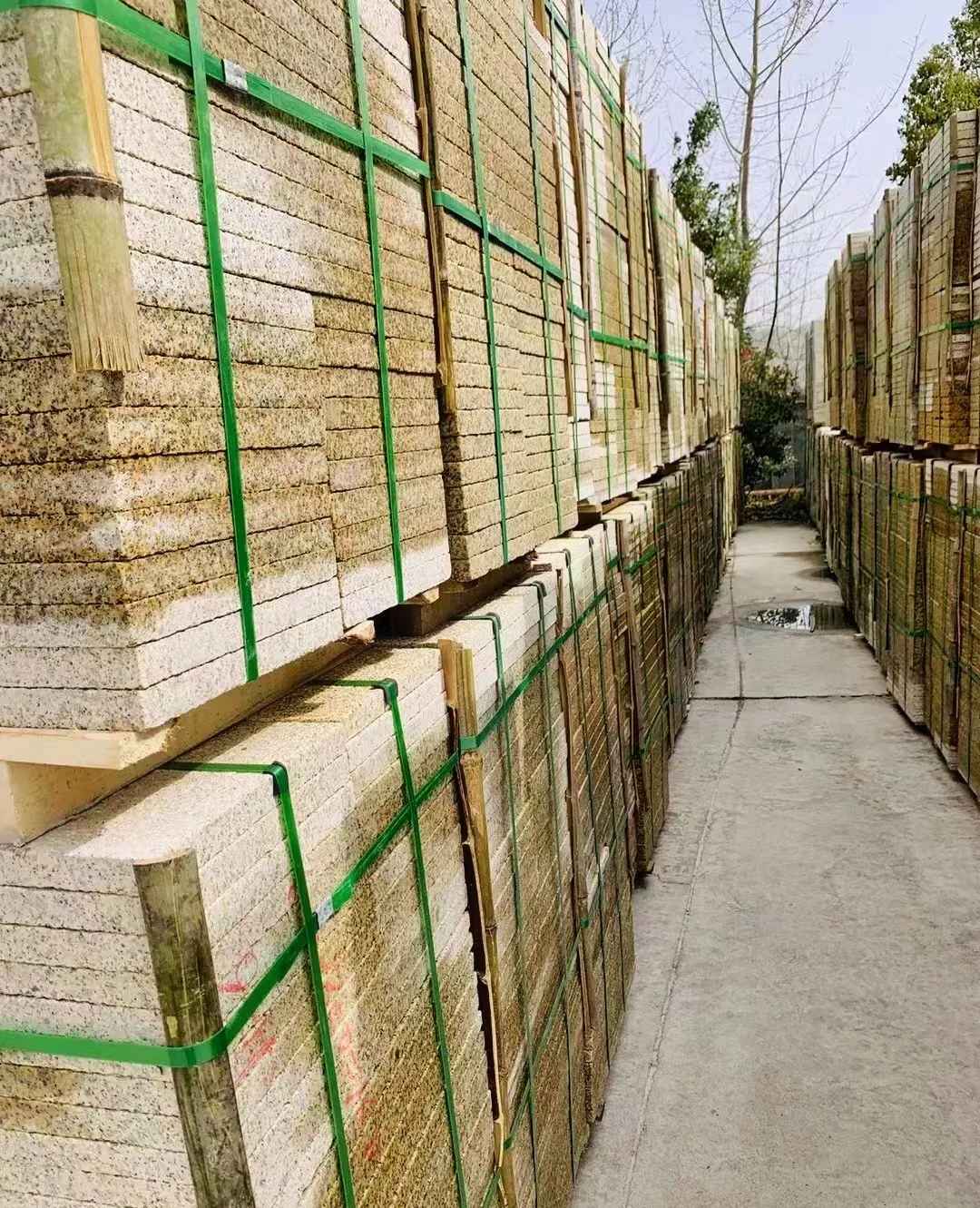 湖北 黄金麻花岗岩荔枝面地铺石