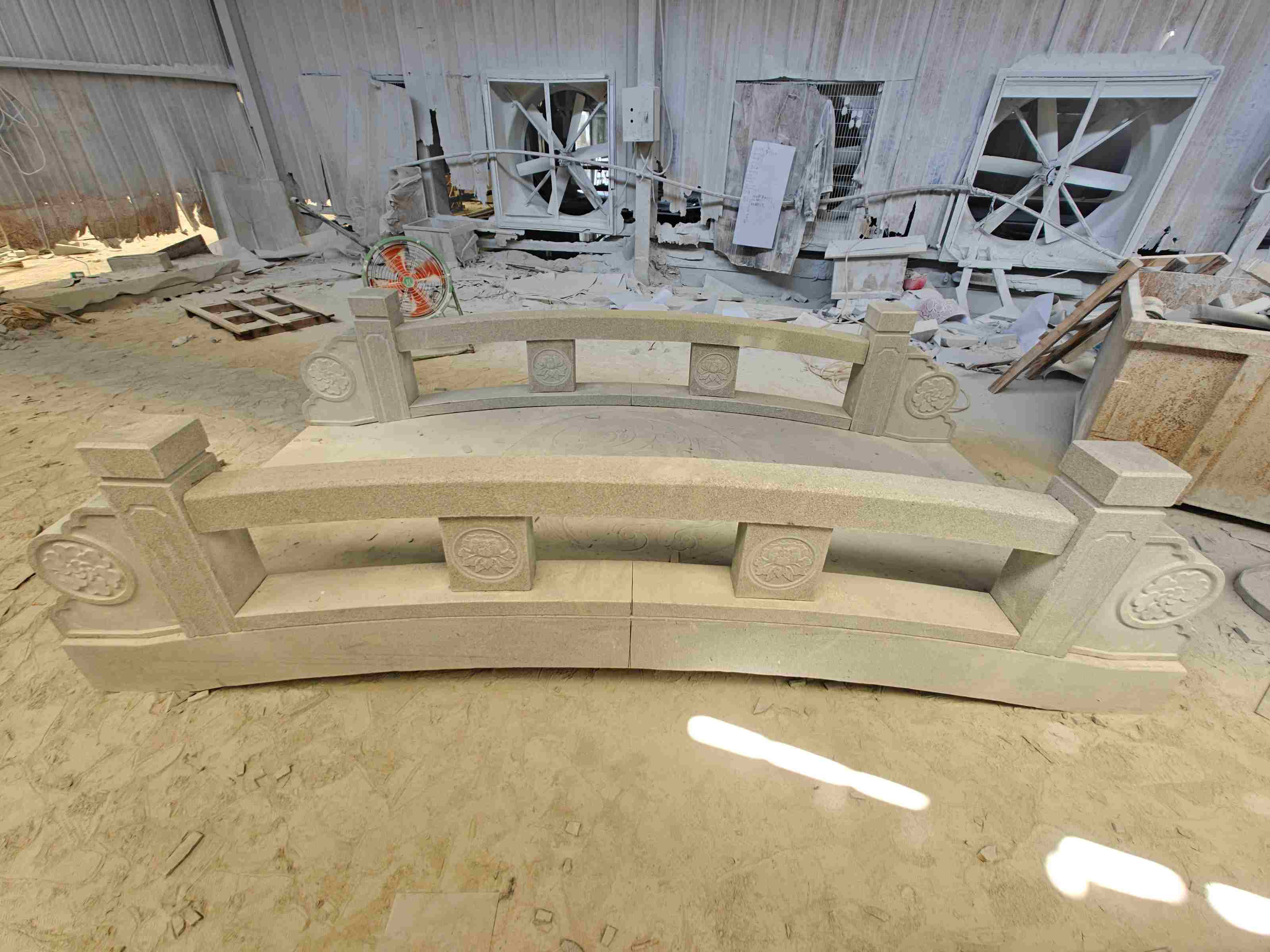 湖北 芝麻灰花岗岩异形加工-拱桥，石桥