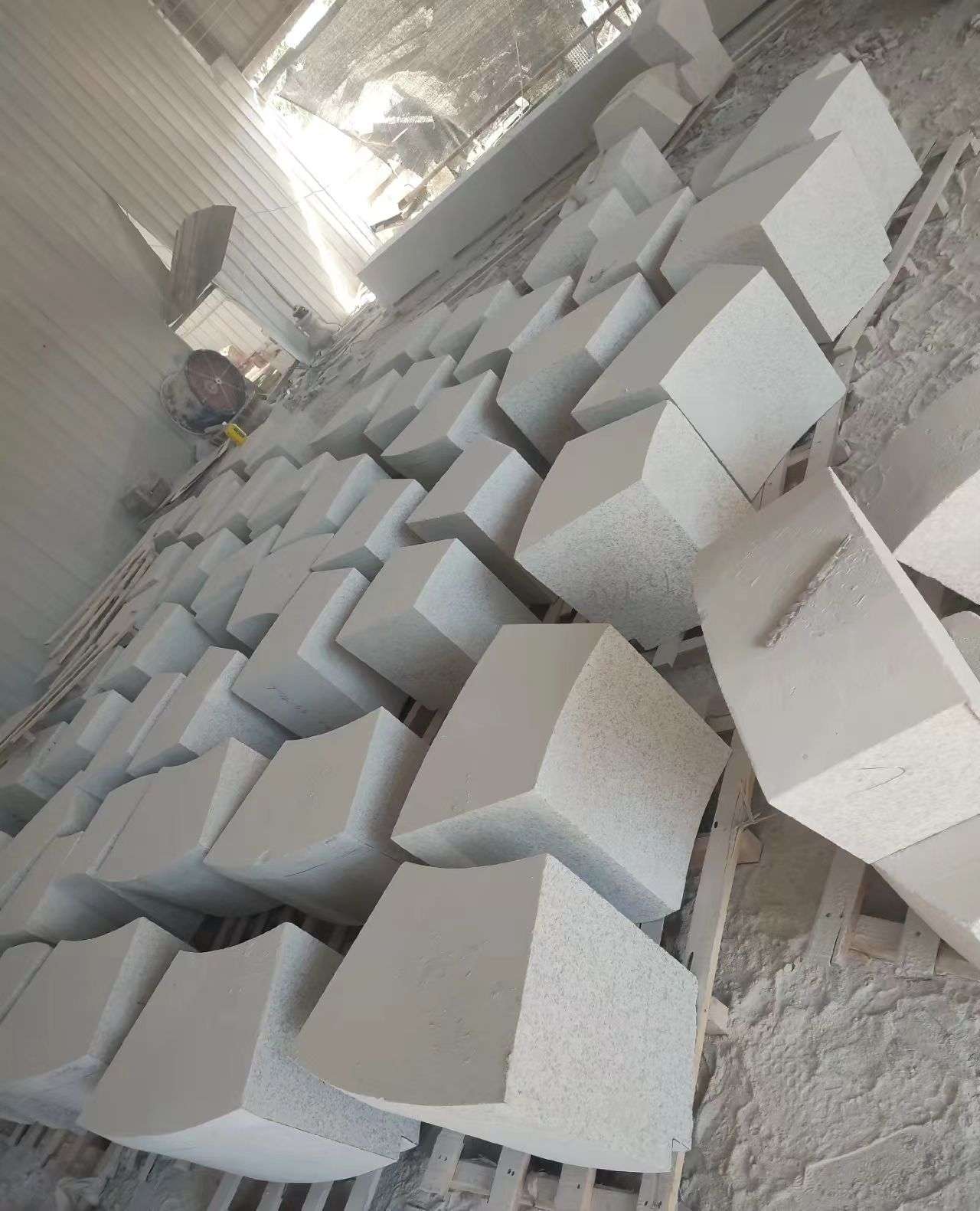 湖北 白麻花岗岩异形坐凳