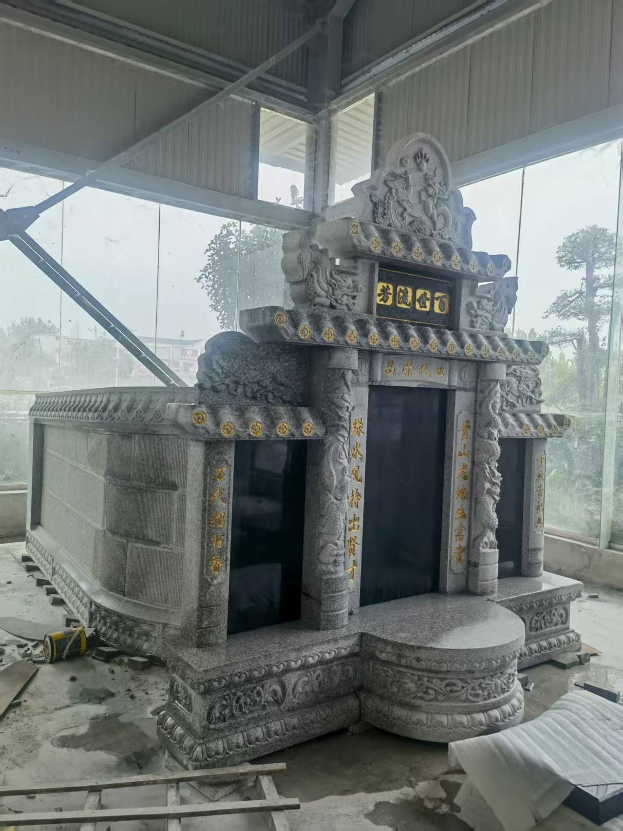 湖北 芝麻白墓碑效果展示图