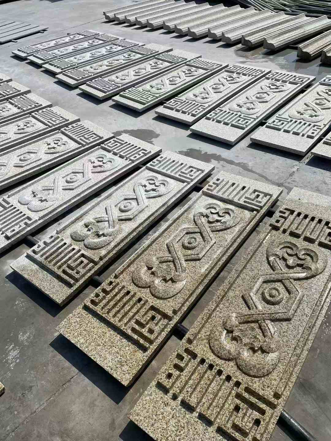 湖北 黄金麻花岗岩外墙雕刻板