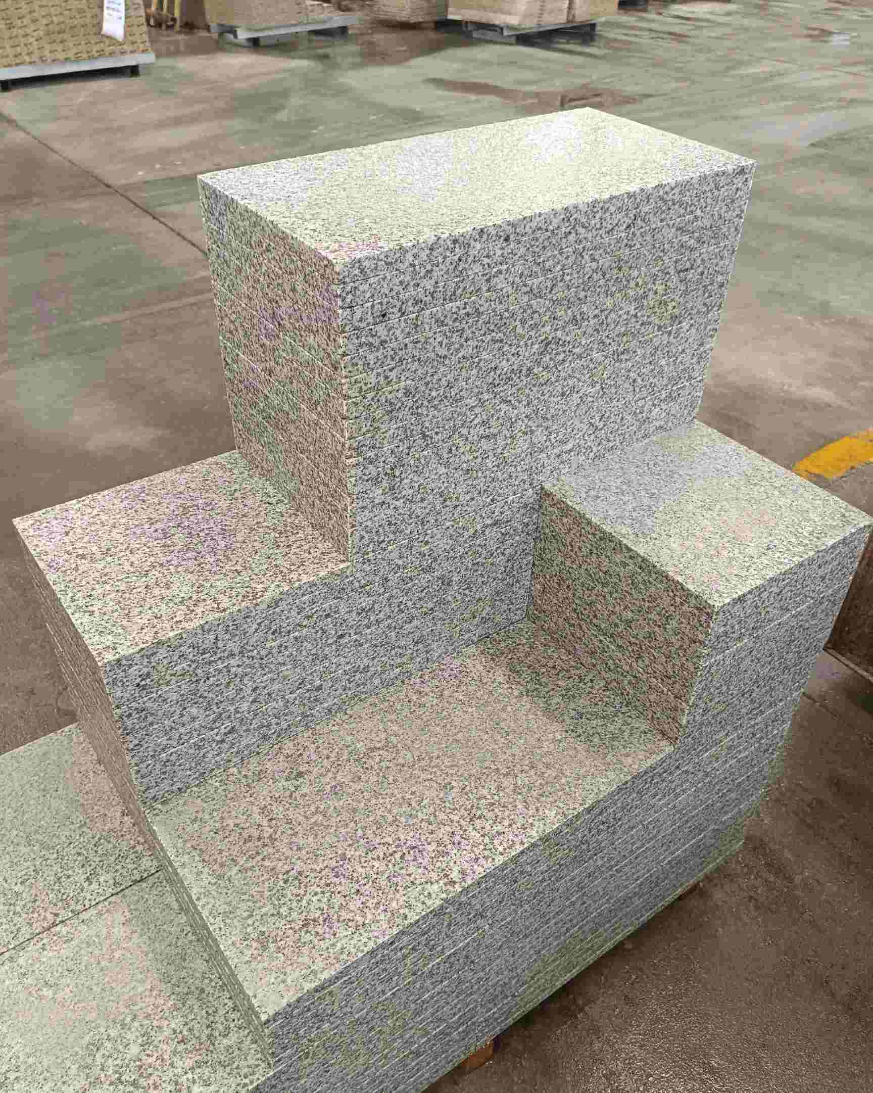 湖北 白麻花岗岩荔枝面地铺石