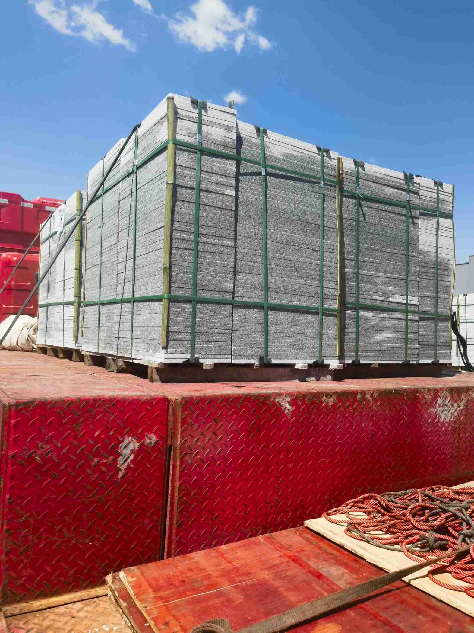 湖北 芝麻白火烧规格板地铺石300*600/600*600