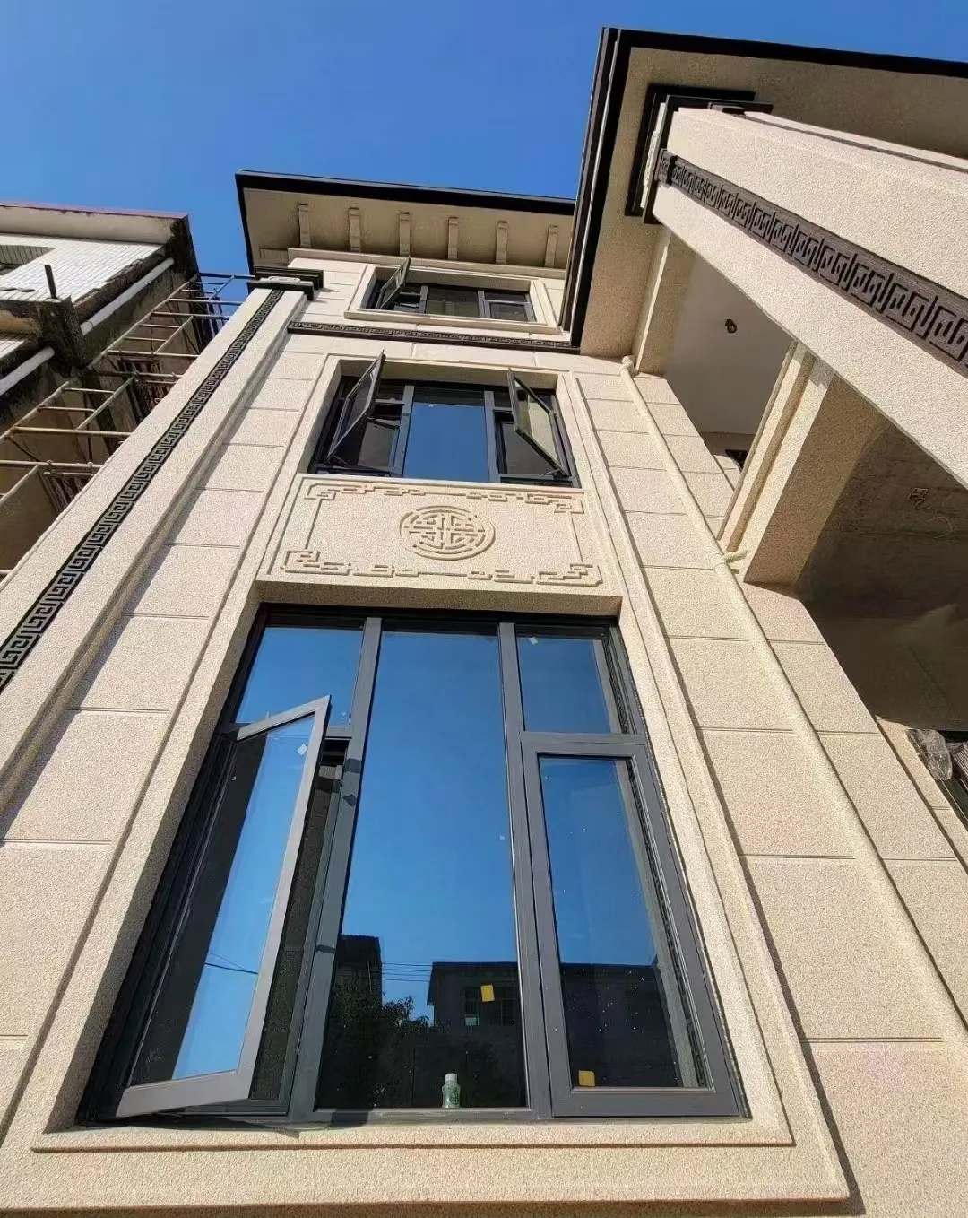 湖北 黄金麻荔枝面别墅外墙干挂效果展示